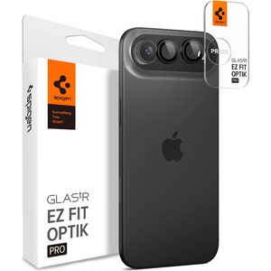  2 комплекта предпазни стъклени лещи за камерата на iPhone 17 Air - Spigen Glas. tR EZ Fit Optik Pro Lens Protector 2 Pack (черен) (AGL09863)