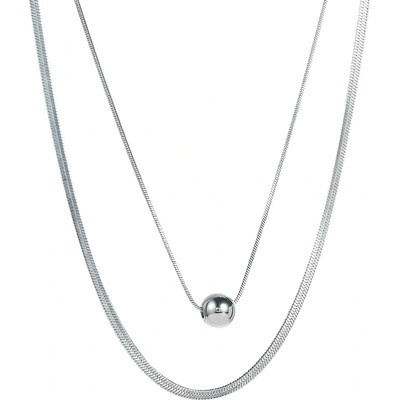 HARAHU Колие fi-20873 - Сребърна kp20873 (fi-20873)