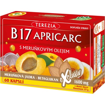Terezia B17 apricarc s marhuľovým olejom 50+10 kapsúl
