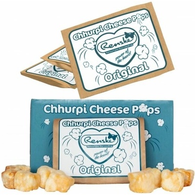 Original POPCORN Přírodní Dentální Renske Chhurpi Cheese Pops 30 g