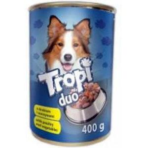  Консерва за куче Тропи Duo 1.250 кг. с вкус на пиле и зеленчуци (294)