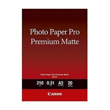 Canon paper premium мат Photo 8657B006, 210 г/м2, A3, мат, мастиленоструен, бял, фотографска хартия (8657B006)