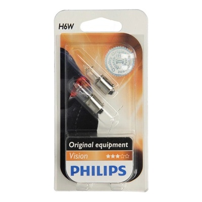 Philips Крушка, мигач philips h6w, 12v, 6w, 2 бр
