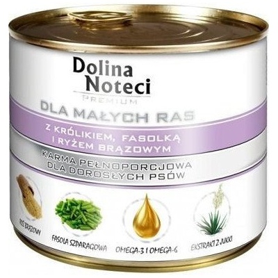 Dolina Noteci PREMIUM dla psów małych ras z królikiem, fasolką i ryżem 185g