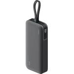 CUKTECH Външна батерия Power Bank LPB200N (CUKL200NMXGR) - с вграден USB-C кабел, USB, Type-C, LED Дисплей, 20000mAh, 40W - Cuktech - Сив