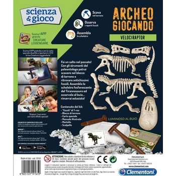 Clementoni Vykopávky Velociraptor