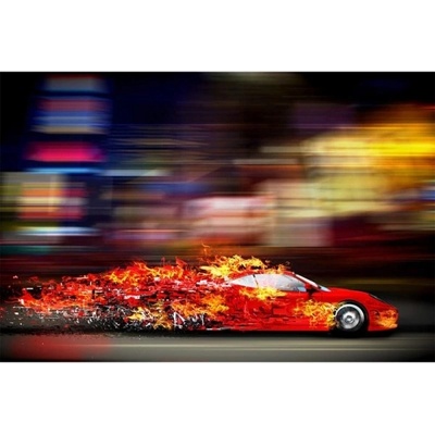 DIMEX ART Флизелинов фототапет състезателна кола 375 x 250 см