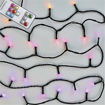 Emos D4AA02 LED vianočná reťaz 10 m vonkajšia aj vnútorná RGB ovládač programy časovač