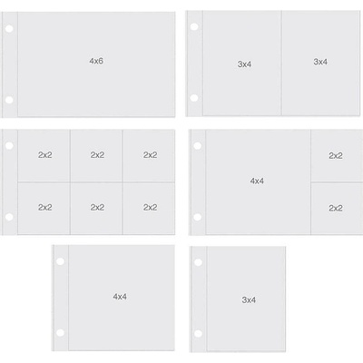 SIMPLE STORIES - Sn@p! Pocket Pages For 4"X6" Binders - HORIZONTAL VARIETY PACK