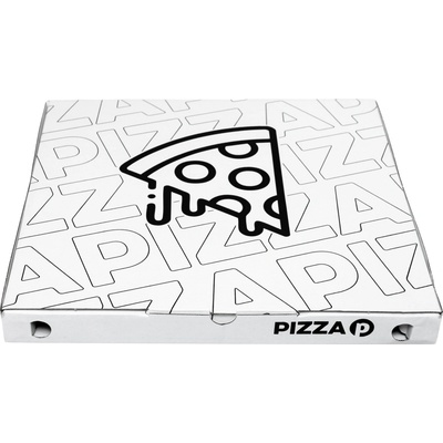 Exxprespack pizza krabica malá 33x33x3,1 Biela