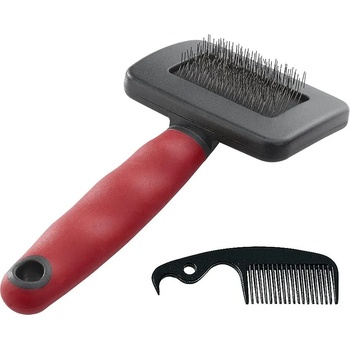 Ferplast Dog and cat slicker brush - Четка за кучета и котки за финно разресване на козината + гребен, 15 x 7, 3 x h 3, 3 см