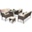 Garden Point Градински мебели от техноратан с пуфове Bari Apetito 8 Garden Point (GAP398)