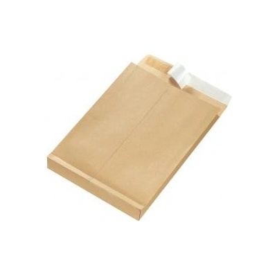 Taška B4 Herlitz s X dnom a odtrhávacou páskou 250 x 353 mm 130g hnedá 25ks