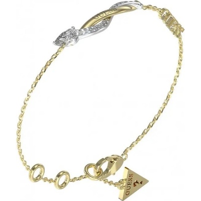 Guess Elegantní bicolor náramek se zirkony Twist JUBB05067JWYGRH