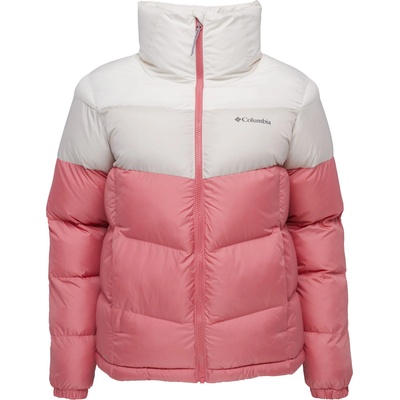 Columbia Puffect II colorblock jacket ružová biela fialová