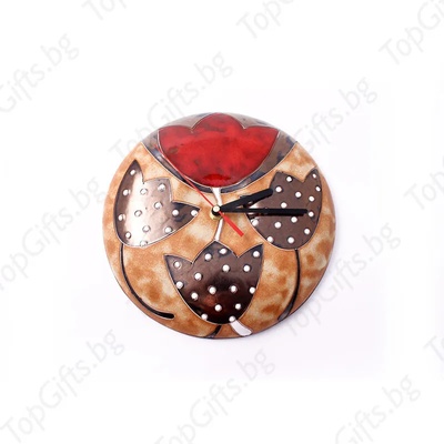 Стенен керамичен часовник лалета