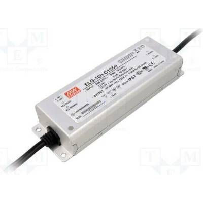 MEAN WELL ELG-100-C1050 Napájecí zdroj: spínaný; LED; 99,75W; 48÷95VDC; 1050mA; 180÷295VAC