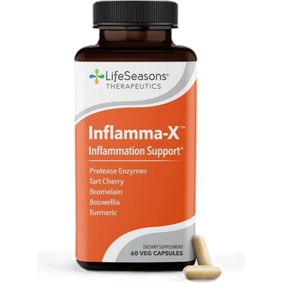 LifeSeasons Inflamma-X | with Turmeric, Boswellia & Bromelain [60 капсули]