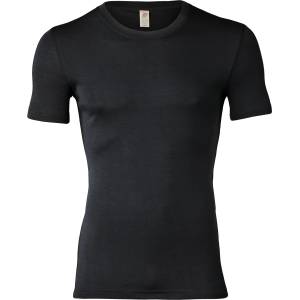 Engel Мъжко копринено термобельо Engel Shirt S/S Merino base layer - Black - размер 54/56 (EU) (014-0746-0313)