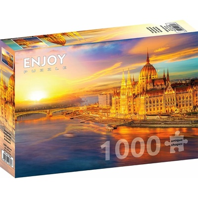 Enjoy Maďarský parlament při západu slunce Budapešť 1000 dílků