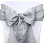 PartyDeco Панделка за стол - сребърна 0, 15 x 2, 75 м