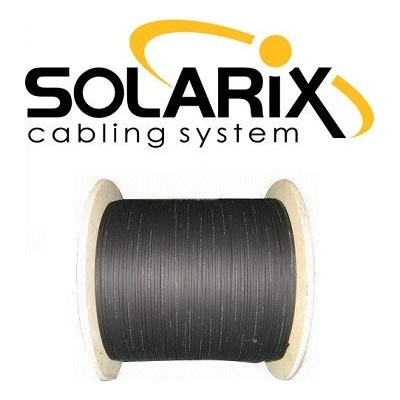 Solarix 70291085 Optický DROP1000 8 vl. 9,125 SM LSZH universal, 500m, černý