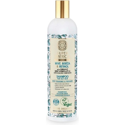 Natura Siberica Super Siberica Mint, Berёza & Retinol Shampoo for Oily Hair 400 ml