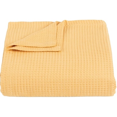 Дилиос Покривка за легло СИЕСТА 220/230 см охра 100% памук