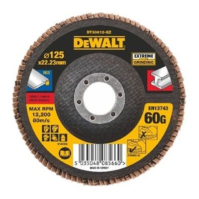 DeWALT DT30612 Brusný lamelový kotouč plochý Extreme na kov 60 G, 125 mm