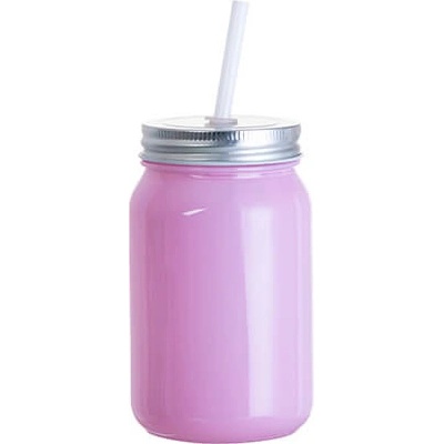 Mason Sklenice " Jar" bez ouška fialová sublimace termotransfer 450 ml