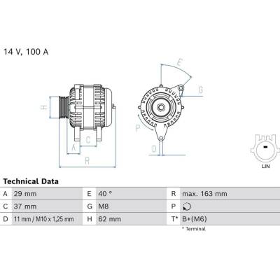 Alternátor BOSCH 0 986 085 080