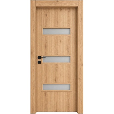 EUROSTILL Интериорна врата с каса EUROSTILL MILANO TW с остъкление 88x205 cm Дъб Мауела (DMTW20588MO150/S)