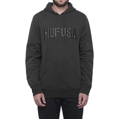 HUF TEAM Logo PO Hoodie black