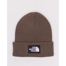 The North Face The Logo Box Cuffed Beanie New Taupe green