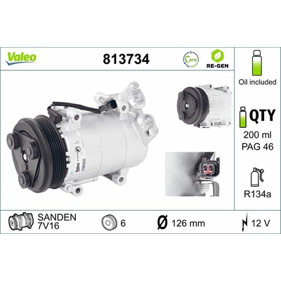 Kompresor, klimatizace VALEO 813734