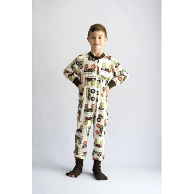 Detský overal Terénne autá ponožky