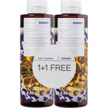 KORRES Промо Ароматен душ-гел Мащерка Korres 1+1 Renewing ShowerGel Thyme Honey 250ml - Honey & Thyme Scented Shower Gel