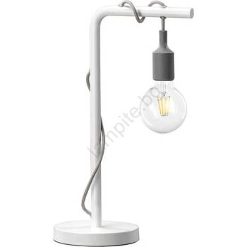 Onli - Настолна лампа WIRE 1xE27/15W/230V 50 см сив/бял (OL0517)