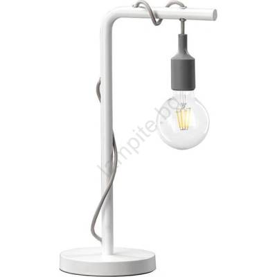 Onli - Настолна лампа WIRE 1xE27/15W/230V 50 см сив/бял (OL0517)