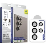 Blueo Протектор за Камерата на Samsung S25 Ultra, Blueo Cam Lens Glass, Черен (6934663703852)
