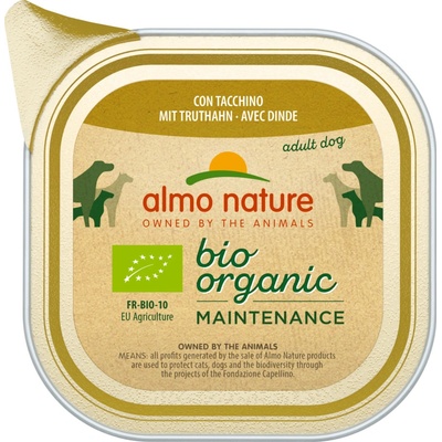 Almo Nature Bio Organic Maintenance Adult Dog morčacie 12 x 100 g