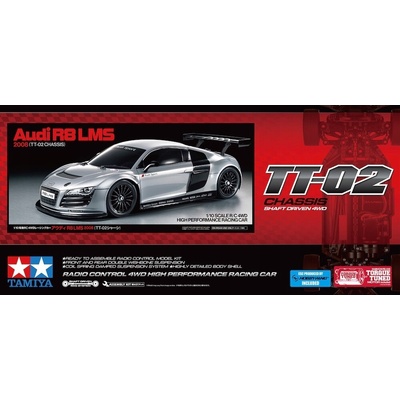 TT 02 Audi R8 LMS 2008 Tamiya 58749 1:10