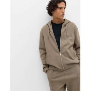 Marks & Spencer Суитшърт Ultimate на ципа с качулка с висок дял памук Marks & Spencer кафява Marks & Spencer | Kafyav | МЪЖЕ | M REG