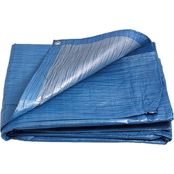 LEVIOR PE брезентово покритие 4x6м 70г/1м2 синьо-сребристо 25024.01 (25024.01)