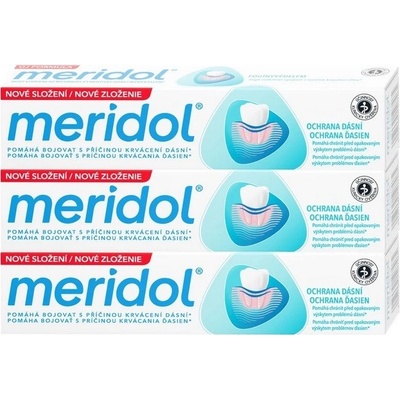 Meridol Gum Protection zubní pasta podporující regeneraci podrážděných dásní 3 x 75 ml