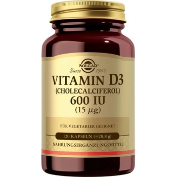 Solgar Vitamin D3 600 IU [60 Гел капсули]