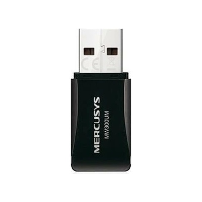 MERCUSYS MW300UM 300Mbps Wireless N Mini USB Adapter, Mini Size, USB 2.0