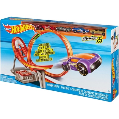 Mattel - Състезателна, моторизирана писта с 5бр. колички