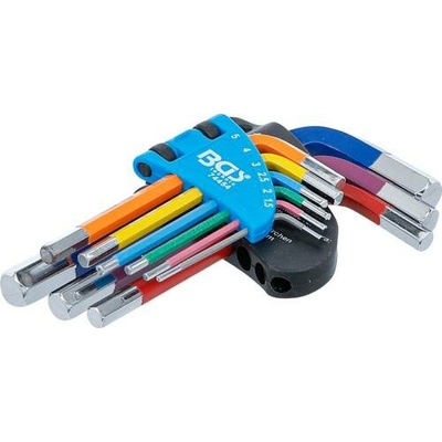 BGS technic Zástrčné klíče Imbus 1,5-10 mm vícebarevné 9 ks BGS 74454