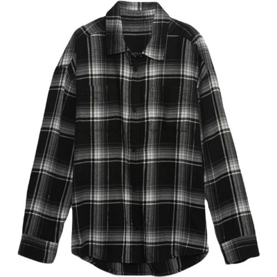 GAP LS Flannel dívčí košile černá